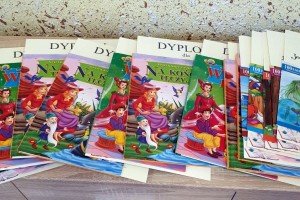 Przedszkolaki w filii w Tłokini Wielkiej